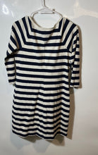 Load image into Gallery viewer, Old Navy Womens Blue Beige Striped Short Sleeve T-Shirt Dress Size Small
