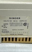 Load image into Gallery viewer, Singer 6233 Cream Household Portable Sewing Machine With Foot Pedal Not Tested
