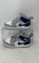 Load image into Gallery viewer, Nike Unisex Baby Air Jordan 1 Mid DQ8425-104 Blue Gray &amp; White Sneaker Shoes 10C
