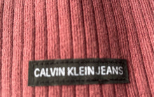 Load image into Gallery viewer, Calvin Klein Womens Purple Ribbed Knit Sleeveless Scoop Neck Tank Dress Size M
