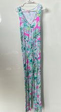 Load image into Gallery viewer, Lilly Pulitzer Womens White Floral Print Sleeveless One-Piece Jumpsuit Size XS

