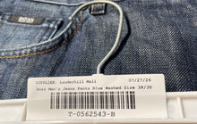 Load image into Gallery viewer, Boss Hugo Boss Mens Blue Denim Dark Wash Pockets Straight Leg Jeans Size 38/30

