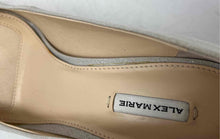 Load image into Gallery viewer, Alex Marie Womens Beige Leather Glitter Slip-On Peep Toe Pump Heels Size 8M
