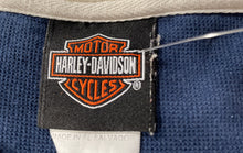 Load image into Gallery viewer, Harley Davidson Mens Beige Short Sleeve Embroidered Henley Neck T-Shirt No Size
