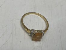 Load image into Gallery viewer, Women's Gold Tone With Stones Ring Size 10. Weight 1.9g (NCL)
