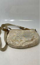 Load image into Gallery viewer, Coach Womens Beige Brown Signature Print Adjustable Strap Crossbody Handbag
