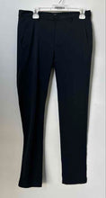 Load image into Gallery viewer, Theory Mens Blue Flat Front Stretch Slash Pocket Straight Leg Chino Pants Sz 30
