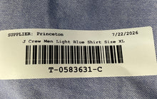 Load image into Gallery viewer, J.Crew Mens Light Blue Cotton Slim Fit Lightweight Pockets Button-Up Shirt Sz XL
