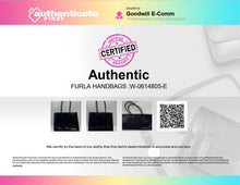 Load image into Gallery viewer, Authentic Furla Womens Black Bottom Studs Double Handle Shoulder Handbag Worn
