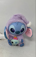 Load image into Gallery viewer, Miniso Disney Blue And Purple Plush Stitch Character Figure Keychain Collectible

