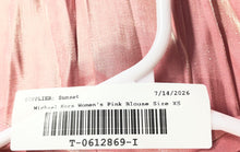 Load image into Gallery viewer, Michael Kors Womens Pink Short Sleeve V-Neck Blouse Top Size XS
