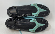 Load image into Gallery viewer, Mens Blue Black Glitter Lace-Up High Top Soccer Cleats Size EUR 38
