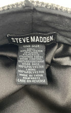 Load image into Gallery viewer, Steve Madden Womens Black Houndstooth Conductor Teddy Newsboy Hat One Size
