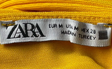 Load image into Gallery viewer, Zara Womens Yellow Sleeveless Regular Fit Long One-Piece Jumpsuit Size M
