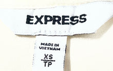 Load image into Gallery viewer, Express Womens Cream Sleeveless Regular Fit V-Neck Tie Back Blouse Top Size XS
