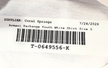 Load image into Gallery viewer, Armani Exchange Womens White Short Sleeve Crew Neck Pullover T-Shirt Size Small
