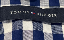 Load image into Gallery viewer, Tommy Hilfiger Mens Blue White Collared Long Sleeve Dress Shirt Size Large
