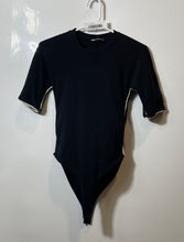 Load image into Gallery viewer, Zara Womens Black Short Sleeve Crew Neck Stretch Bodysuit Blouse Top Size Medium
