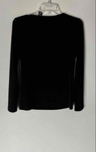 Load image into Gallery viewer, New York &amp; Company Womens Black Long Sleeve Front Knotted Blouse Top Size S
