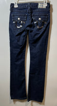 Load image into Gallery viewer, True Religion Womens Blue Denim Pockets High Rise Bootcut Jeans Size 25
