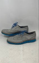 Load image into Gallery viewer, Cole Haan Mens Zerogrand C14010 Gray Blue Wingtip Lace-Up Oxford Shoes Size 12M
