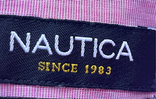 Load image into Gallery viewer, Nautica Mens Pink Long Sleeve Collared Regular Fit Dress Shirt Size 14.5 32/33
