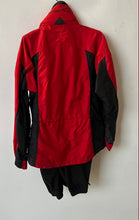Load image into Gallery viewer, Columbia Womens Red Black Long Sleeve Pockets Full-Zip Rain Jacket Size Small
