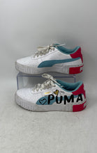 Load image into Gallery viewer, Puma Kids Cali Novelty 373038-01 White Pink Blue Lace-Up Sneaker Shoes Size 6C
