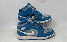 Load image into Gallery viewer, Nike Kids Air Jordan 1 Mid Blue White Lace-Up Mid Top Sneaker Shoes Size 6.5Y
