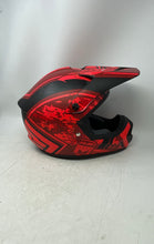 Load image into Gallery viewer, HJC Unisex Black Red Printed Off Road Full Face Motorcycle Helmet Size Small
