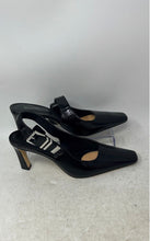 Load image into Gallery viewer, Michael Kors Womens Darrington Black Patent Leather Slingback Pump Heels Size 7M
