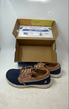 Load image into Gallery viewer, Skechers Kids On The GO Flex Embark Blue Brown Slip-On Sneaker Shoes Size 7.5
