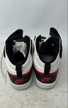 Load image into Gallery viewer, Nike Kids Court Borough Mid 2 CD7782-110 White Red Black Sneaker Shoes Size 6Y
