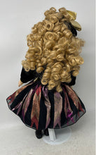 Load image into Gallery viewer, Collectible Victorian Blonde Curly Hair Porcelain Doll With Display Stand

