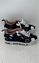 Load image into Gallery viewer, Puma Karl Lagerfeld Womens Roma Amor Polkadot Black White Pink Sneaker Shoes 6.5
