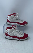 Load image into Gallery viewer, Nike Kids Air Jordan 11 Retro White Red Lace-Up Sneakers Shoes Size 2Y
