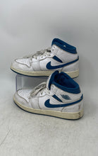 Load image into Gallery viewer, Nike Boys Air Jordan 1 Mid SE FN7432-141 White Blue Sneaker Shoes Size 6Y
