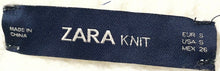 Load image into Gallery viewer, Zara Knit Womens White Crew-Neck Long Sleeve Pullover Sweater Size Small
