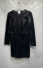 Load image into Gallery viewer, Lucy Paris Womens Black Long Sleeve Back Zip Mini Dress Size XS Missing belt
