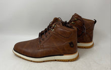 Load image into Gallery viewer, New York &amp; Company Mens Gideon Brown Leather Lace-Up Ankle Boots Size 10
