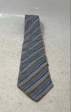 Load image into Gallery viewer, Hugo Boss Mens Multicolor Striped Silk Keeper Loop Adjustable Pointed Tie
