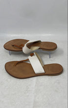 Load image into Gallery viewer, Joie A La Plage Womens Nice White Khaki Leather Slip-On Flat Sandals Size EU 38

