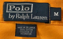 Load image into Gallery viewer, Polo By Ralph Lauren Mens Orange Cotton Collared Short Sleeve Polo Shirt Size M
