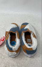 Load image into Gallery viewer, Vans Kids Blue Khaki White Round Toe Slip-On Shoe Size 10 With Tag
