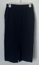 Load image into Gallery viewer, Zara Womens Black Flat Front Back Slit Long Straight &amp; Pencil Skirt Size S
