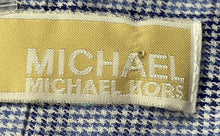 Load image into Gallery viewer, Michael Kors Mens Blue Plaid Long Sleeve Regular Fit Dress Shirt Size 16 34/35
