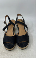 Load image into Gallery viewer, Tommy Hilfiger Womens Gallie Black Ankle Strap Espadrille Sandals Size 7.5M
