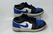 Load image into Gallery viewer, Nike Boys Air Jordan 1 Low White Blue Black Lace-Up Sneaker Shoes Size 7Y
