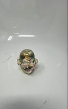 Load image into Gallery viewer, Set Of 3 Pcs Precious Moments Multicolor Girl In A Basket Miniature Snow Globes

