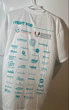 Load image into Gallery viewer, Coolibar Mens White UPF 50+ Miami Dolphins Cancer Challenge T-Shirt Size L
